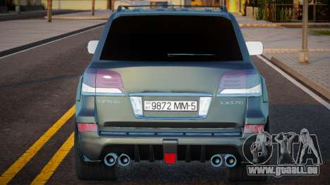 Lexus LX 570 INVADER Black für GTA San Andreas