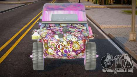 VW Schwimmwagen Hippy Flower Paint (Repaint) pour GTA San Andreas