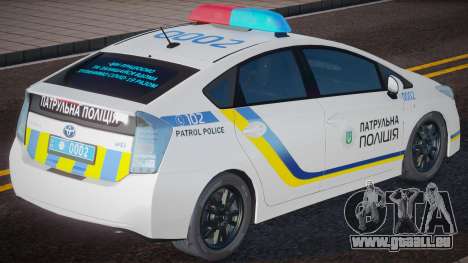 Toyota Prius Patrol Police Ukraine pour GTA San Andreas