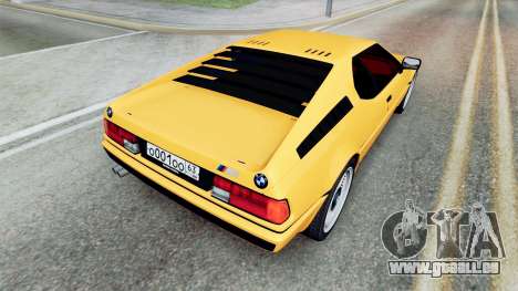 BMW M1 (E26) 1980 pour GTA San Andreas