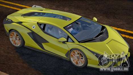 Lamborghini Sian Yellow pour GTA San Andreas