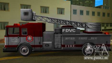 Camion de pompiers avec évacuation de secours pour GTA Vice City