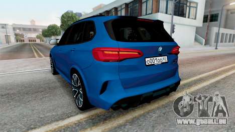 BMW X5 M Competition (F95) 2020 Bahama Blue pour GTA San Andreas