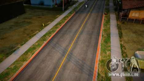 Routes avec des fissures et des taches pour GTA San Andreas