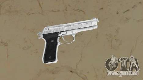Beretta Stainless Steel with black grips pour GTA Vice City