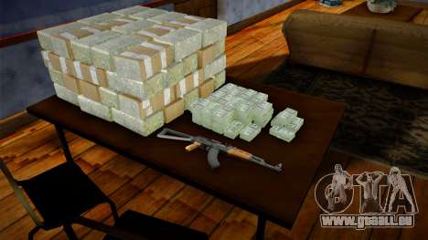 Bricks, Cash And AK für GTA San Andreas