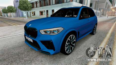 BMW X5 M Competition (F95) 2020 Bahama Blue pour GTA San Andreas