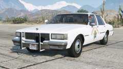 Chevrolet Caprice California Highway Patrol 1990 White Smoke für GTA 5