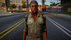 CJ HD con ropa de Joel de The Last Of Us 2 für GTA San Andreas