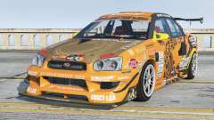 Subaru Impreza Yellow Orange für GTA 5