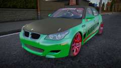 BMW M5 E60 Green pour GTA San Andreas