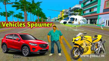Tous les types de véhicules Spawner Mod pour GTA Vice City