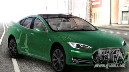 Tesla Model S Green für GTA San Andreas