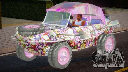 VW Schwimmwagen Hippy Flower Paint (Repaint) für GTA San Andreas