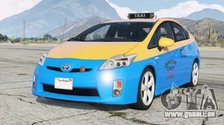 Toyota Prius Taxi (ZVW30) Vivid Cerulean pour GTA 5