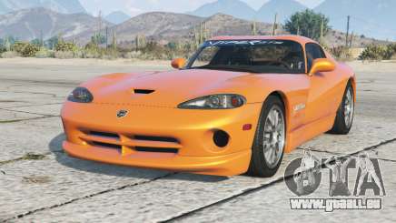Dodge Viper GTS ACR 1999 Princeton Orange pour GTA 5