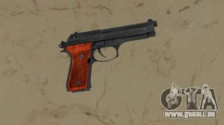 Beretta Black with wood grips für GTA Vice City