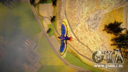 Mod turns CJ into a bird on Mount Chiliad pour GTA San Andreas