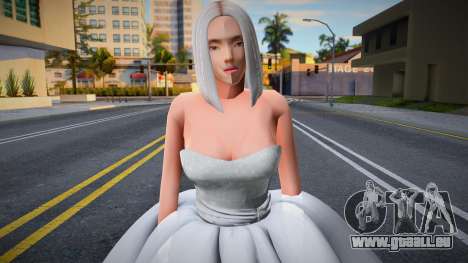 Fille en robe de mariée pour GTA San Andreas