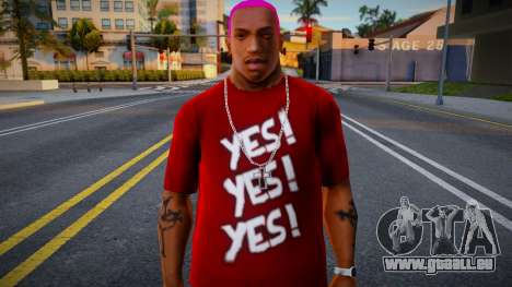 Yes Yes Yes Shirt from WWE Daniel Bryan (Red) für GTA San Andreas