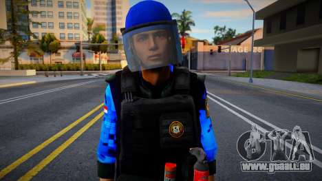 Casco Azul Policia Paraguay V2 pour GTA San Andreas