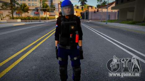 Casco Azul Policia Paraguay V1 für GTA San Andreas