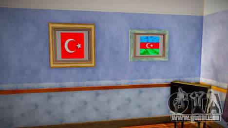 CJin Evinde Türk Bayrakları ve Atatürk Resmi für GTA San Andreas