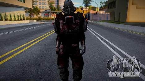 Skin De Blackguard Con Casco De Wolfenstein für GTA San Andreas