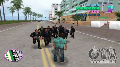 Die Bodyguards in schwarzen Anzügen für GTA Vice City
