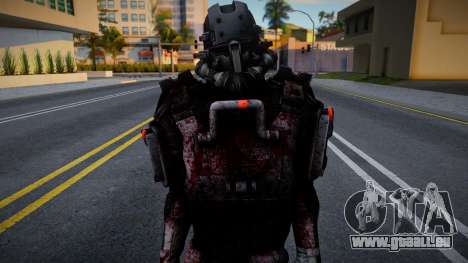 Skin De Blackguard Con Casco De Wolfenstein für GTA San Andreas