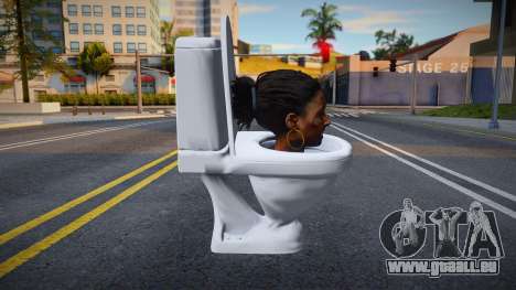 Skin De Skibidi Toilet Cabeza De Rochelle Left 4 pour GTA San Andreas