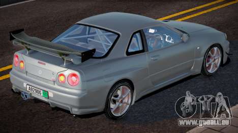Nissan Skyline GTR R34 Cherges pour GTA San Andreas