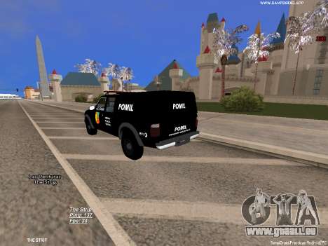 Ford Ranger 2008 Kolumbianische Militärpolizei für GTA San Andreas