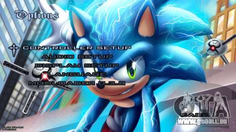 Sonic The Hedgehog - Menu And Loadscreen For PC für GTA San Andreas