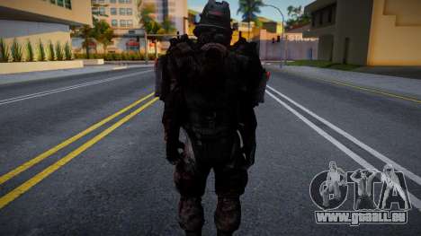 Skin De Blackguard Con Casco De Wolfenstein für GTA San Andreas