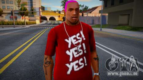 Yes Yes Yes Shirt from WWE Daniel Bryan (Red) für GTA San Andreas