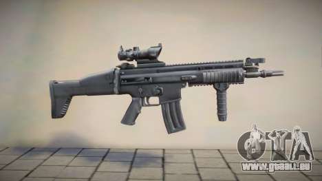 FN SCAR-L (Acog) Black für GTA San Andreas