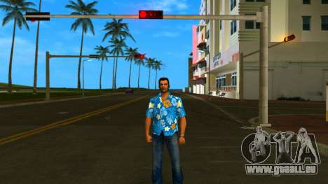 Tommy Skin Blue Leaves pour GTA Vice City