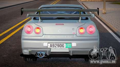 Nissan Skyline GTR R34 Cherges pour GTA San Andreas