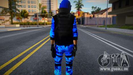 Casco Azul Policia Paraguay V2 pour GTA San Andreas