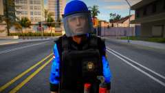 Casco Azul Policia Paraguay V2 für GTA San Andreas