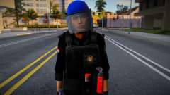 Casco Azul Policia Paraguay V1 pour GTA San Andreas