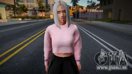 Mädchen in einem rosa Oberteil für GTA San Andreas