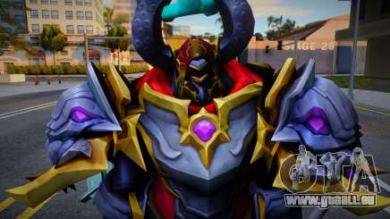 Skin Lord De Mordekaiser Con Arma für GTA San Andreas