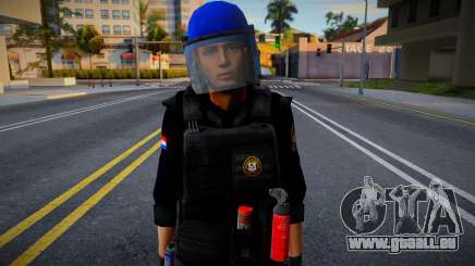 Casco Azul Policia Paraguay V1 für GTA San Andreas