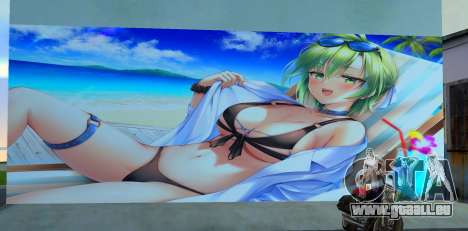 Billboard Graffiti Anime Girl für GTA Vice City