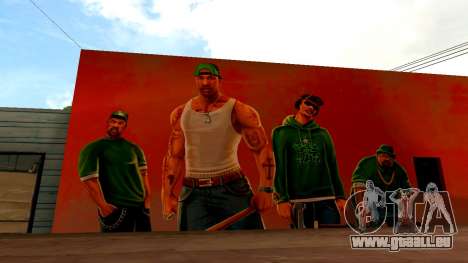 Neue Mural Grove Street Familien für GTA San Andreas
