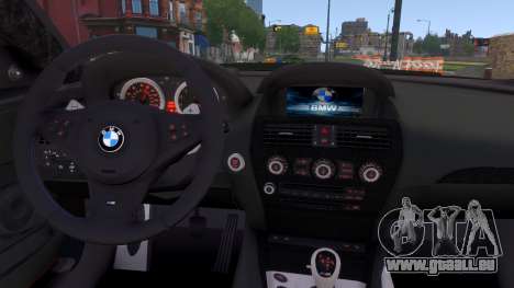 BMW M6 Iran License plate für GTA 4