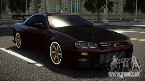 Nissan Skyline R34 GT-R Spec-V ST V1.2 pour GTA 4