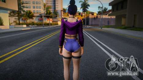 DOAXVV Nyotengu - Gal Outfit (Rollable Hoodie) C pour GTA San Andreas